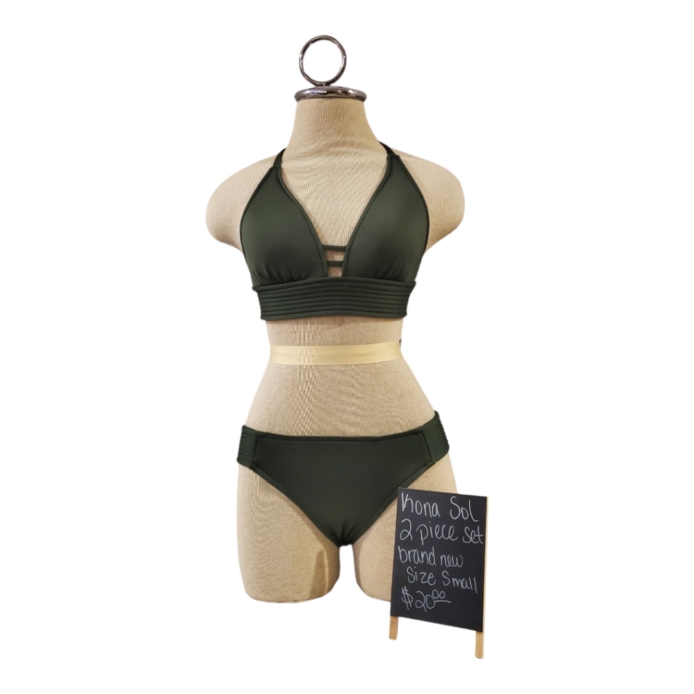 Kona Sol Green Bikini size small